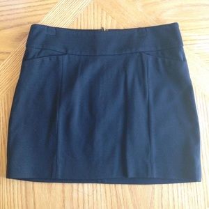 Black Pencil Mini Skirt